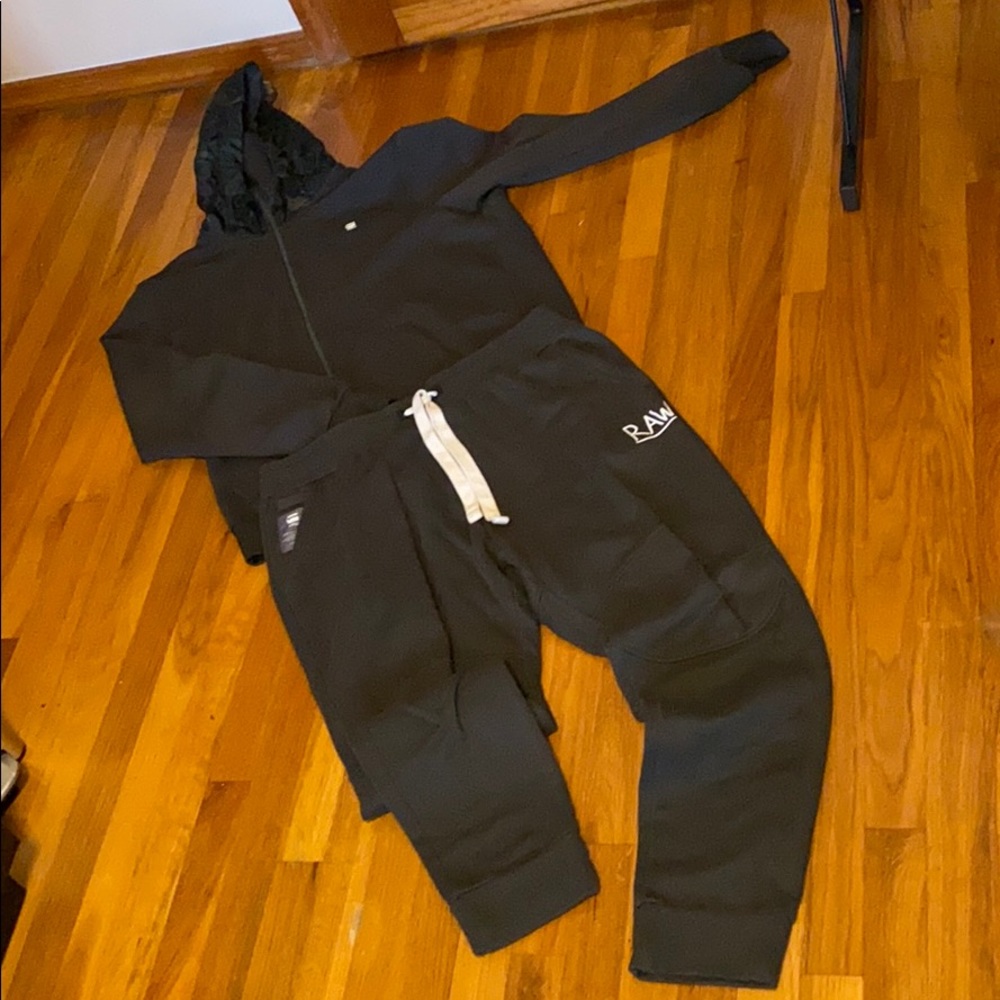 G-Star Raw Green Sweatsuit Camo Hoody